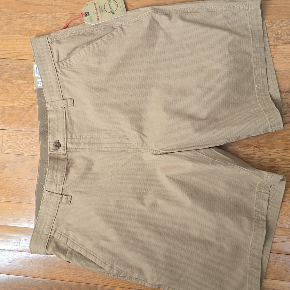 WEATHERPROOF BRAND MEN'S "VINTAGE" KHAKI TRAIL UTILITY SHORTS SIZE 40 WAIST